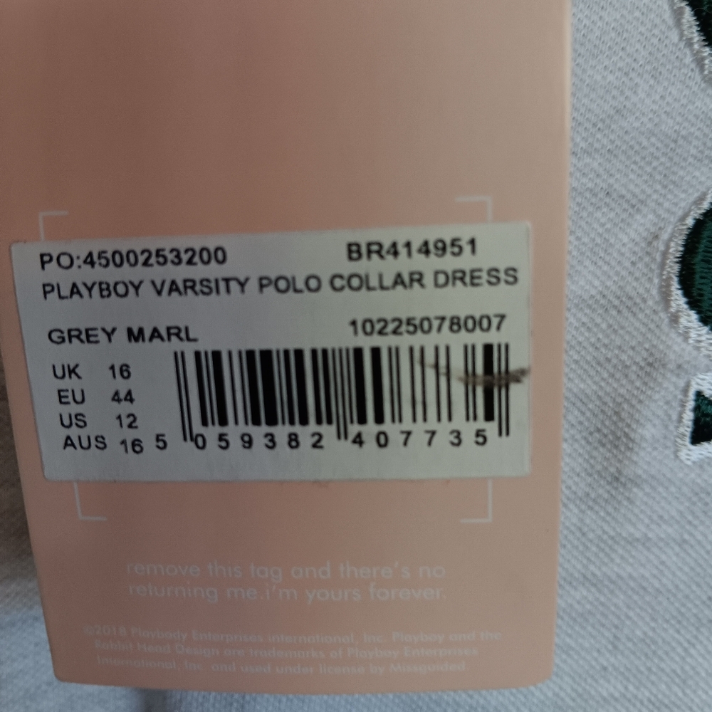 PLAYBOY NWT Missguided long sleeved dress. Super cute 😍 US 12 - Picture 11 of 11